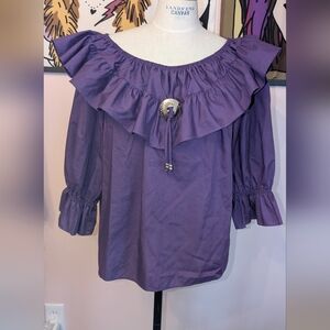 vintage 70s Malco Modes square dance blouse